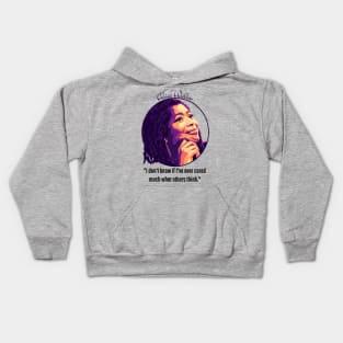 Alice Walker Portrait and Quote Kids Hoodie